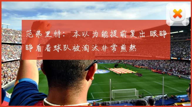 范弗里特：本以为能提前复出 眼睁睁看着球队被淘汰非常煎熬