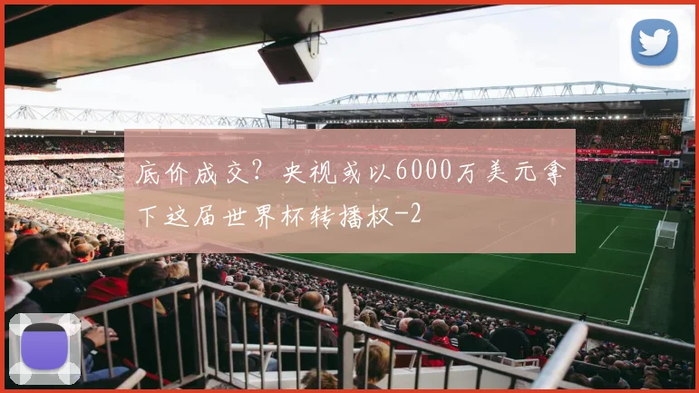 底价成交？央视或以6000万美元拿下这届世界杯转播权